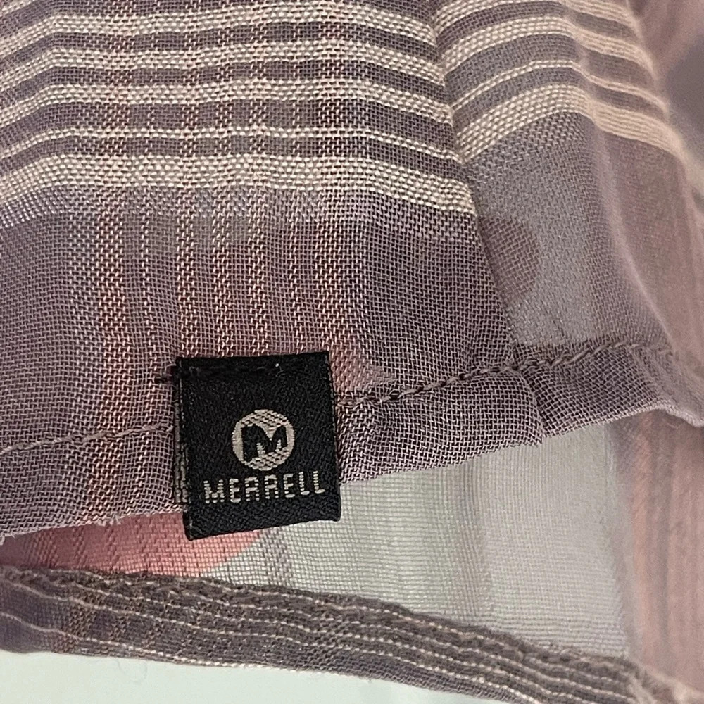 🚩 Final Sale 
Merrell | Mens Button Down Sheer Plaid Long Sleeve Shirt - Picture 3 of 7
